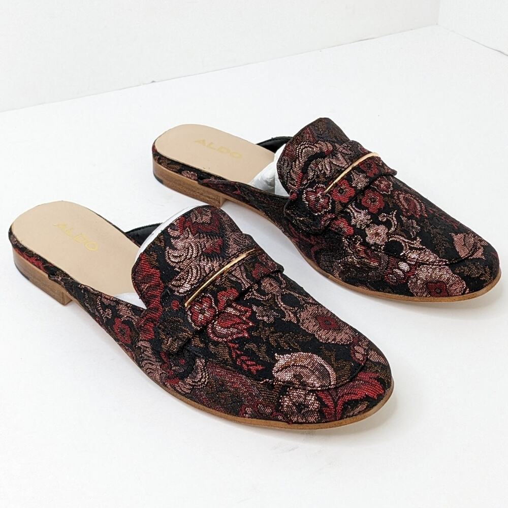 Aldo Shahan Slip-On Mule, Red/Multi, Womens 7